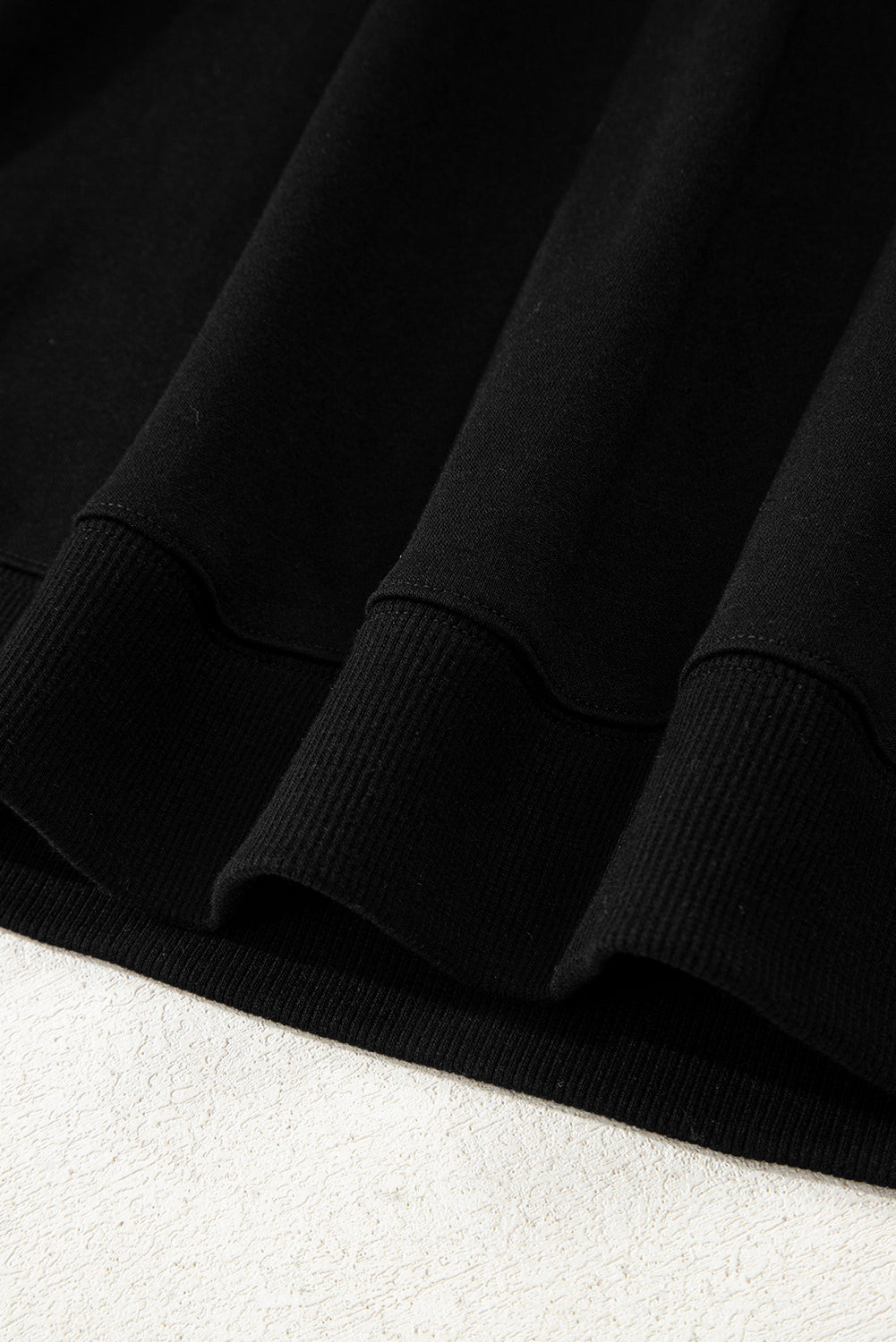 Evergreen Varsity Striped Sleeve Drop Shoulder Sweatshirt and Short Set