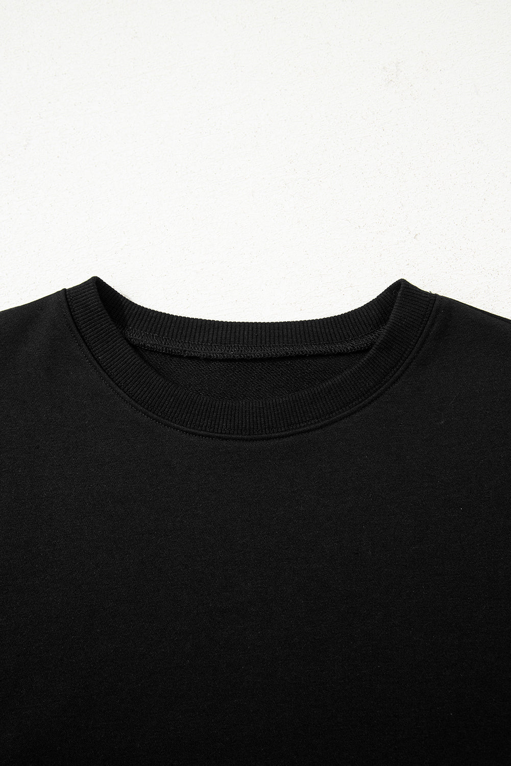 Evergreen Varsity Striped Sleeve Drop Shoulder Sweatshirt and Short Set