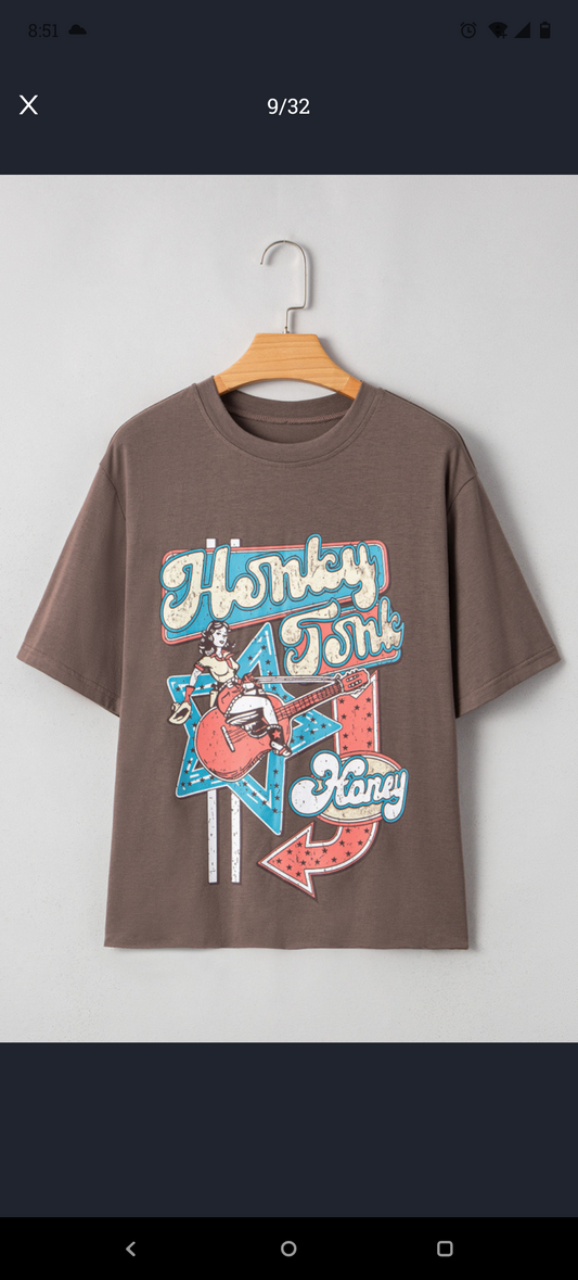 Graphic Tee Honky Tonk Honey