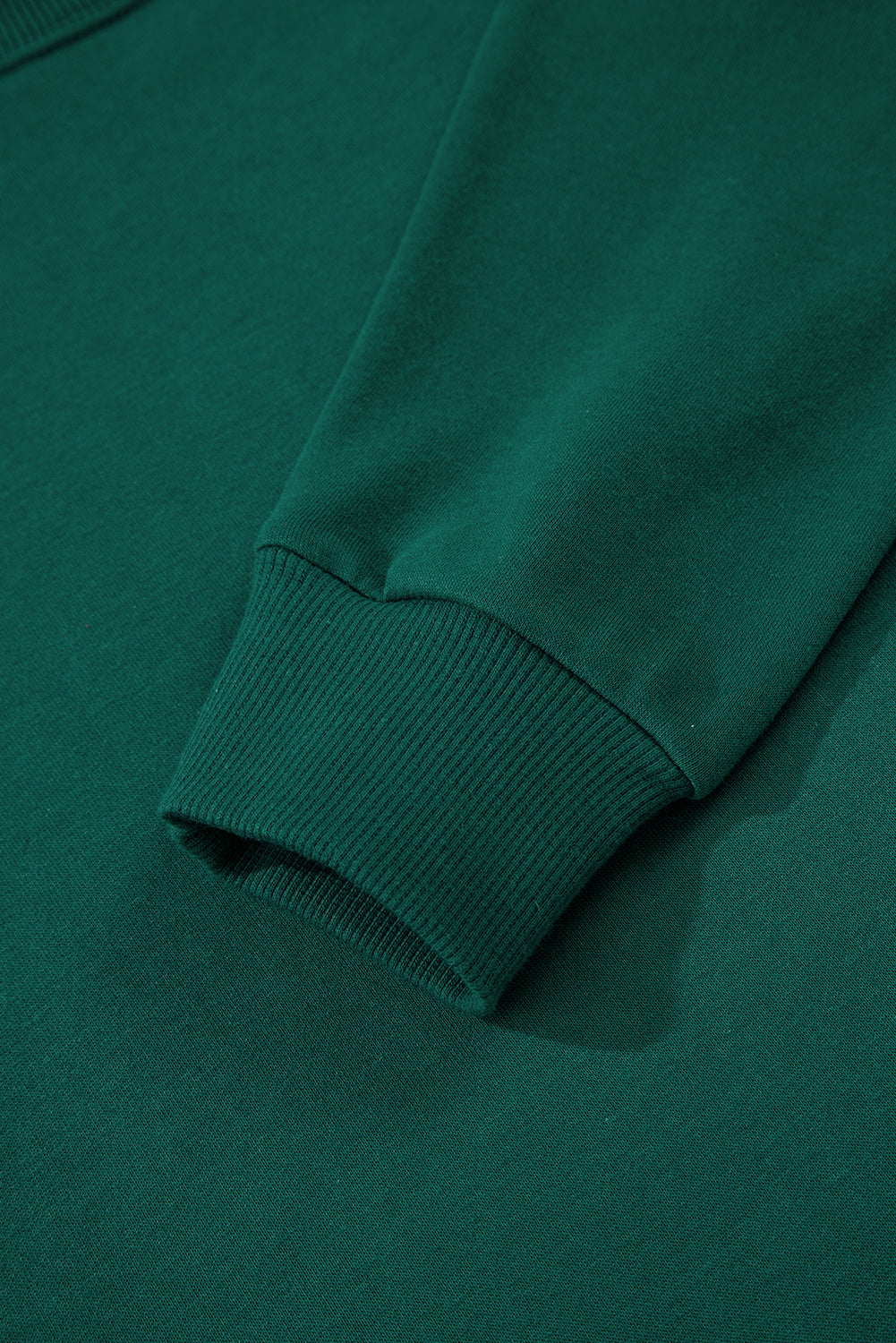 Evergreen Varsity Striped Sleeve Drop Shoulder Sweatshirt and Short Set